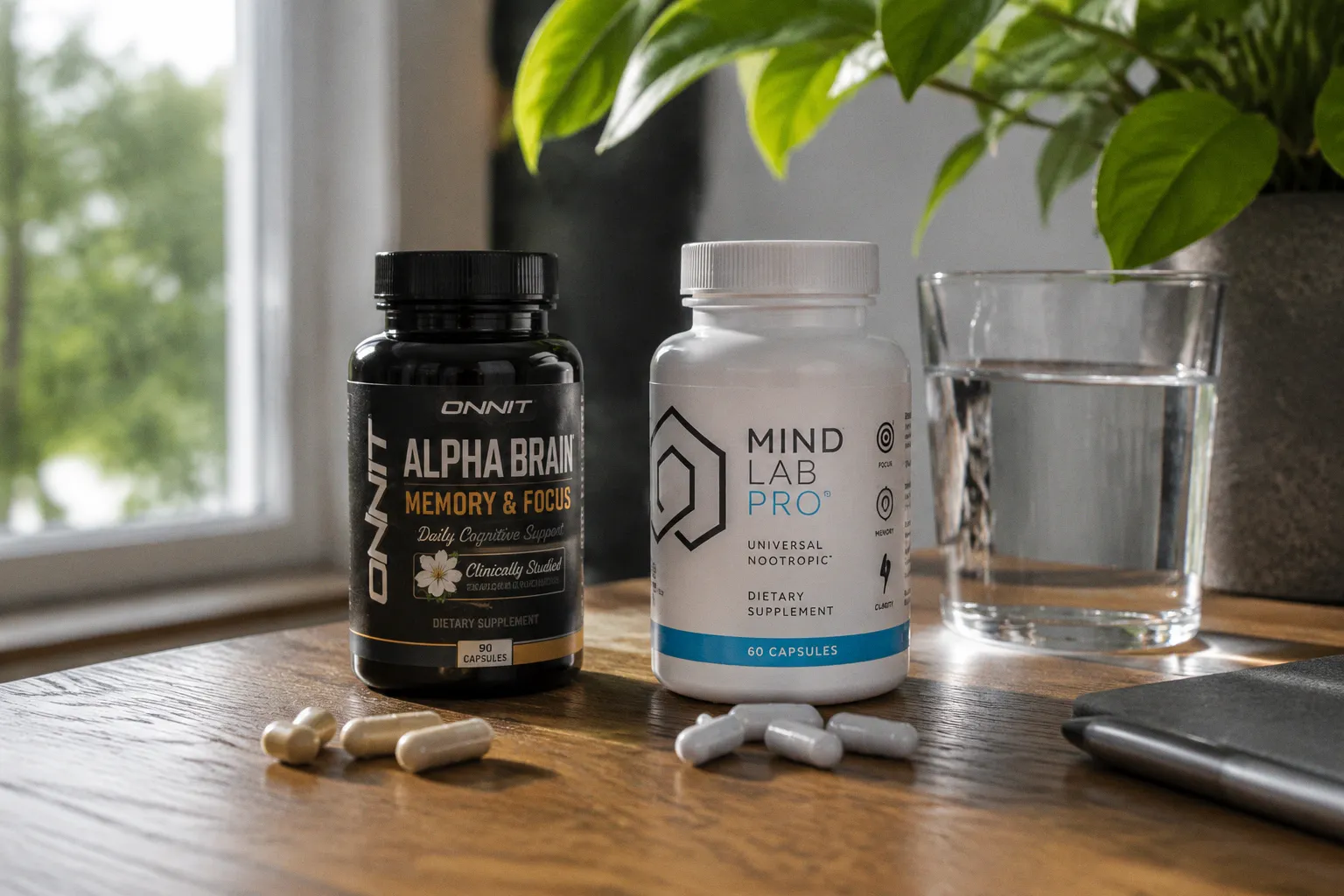 Compare Alpha Brain and Mind Lab Pro for Daily Focus